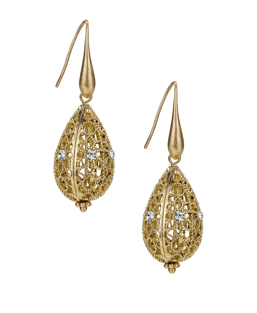 patricia nash Teardrop Earrings Filigree
