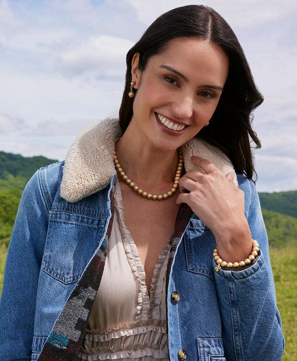 Patricia Nash Textured Bead Necklace Not So Basics