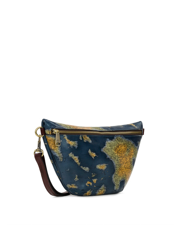 Patricia Nash Tinchi Belt Bag Greek Map