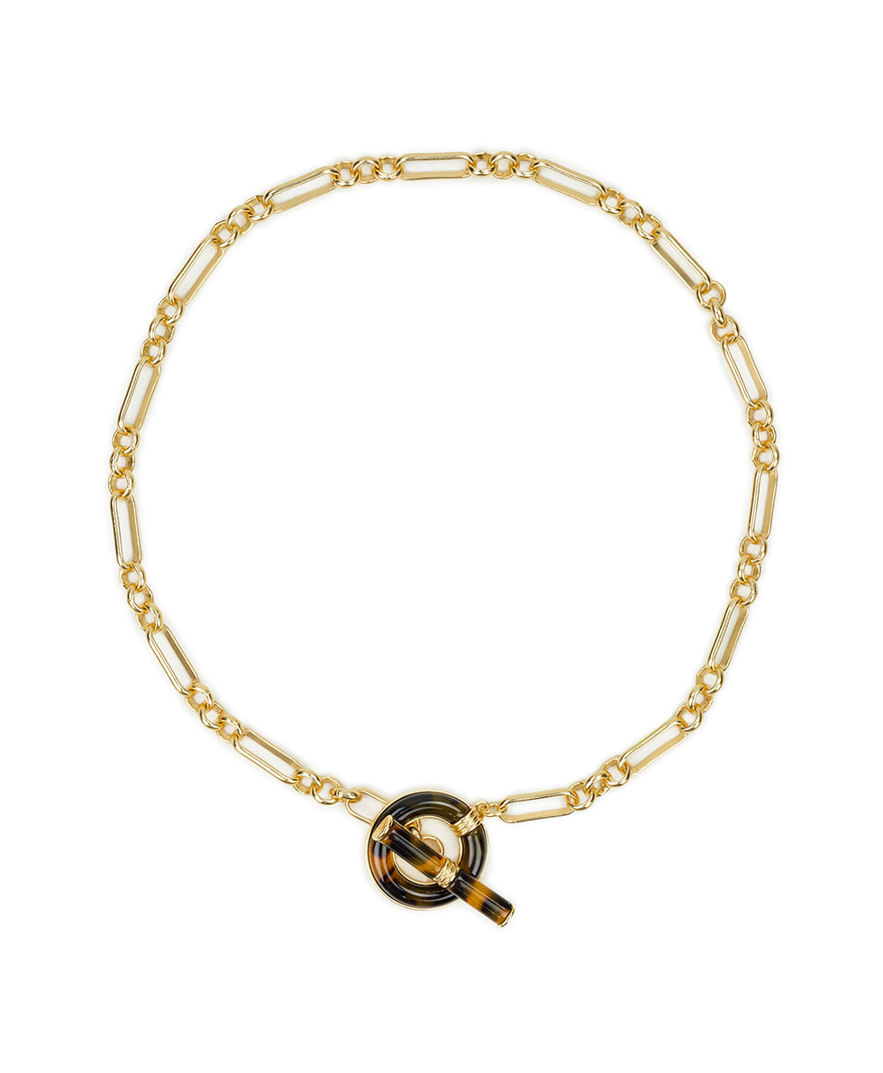 patricia nash Toggle Necklace Resin Tortoise
