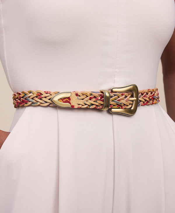 Patricia Nash Townsend Belt Aegean Blooms