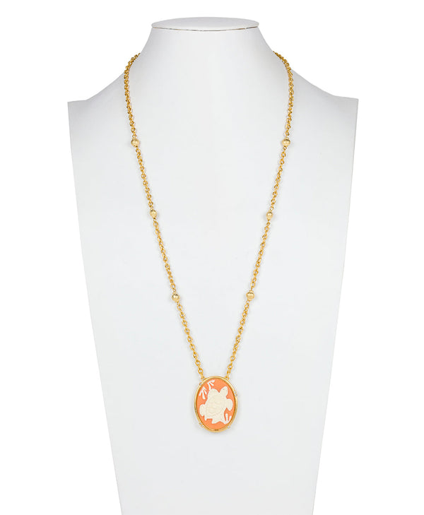 Patricia Nash Turtle Pendant Cameo Critters