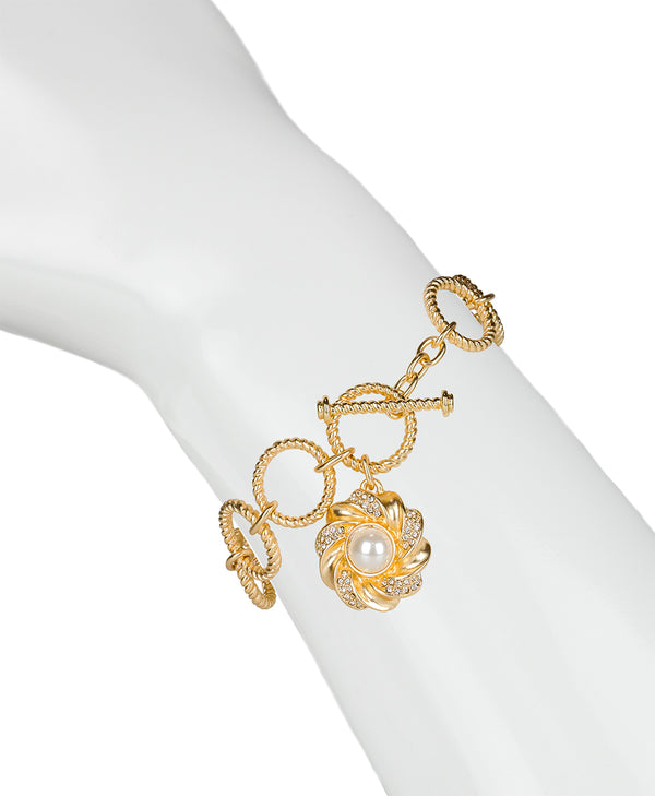 Patricia Nash Twist Ring Toggle Bracelet Rope Ring