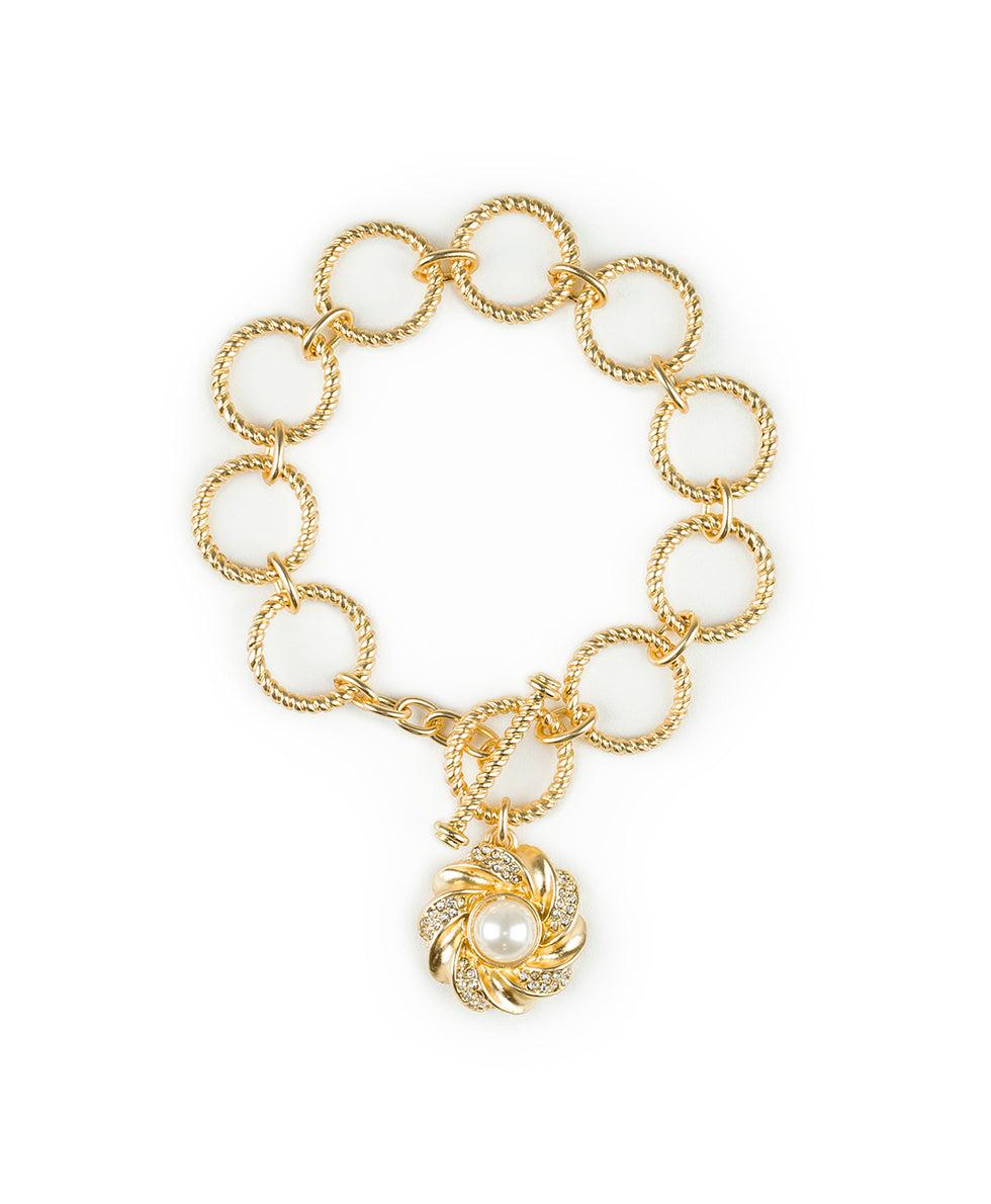 patricia nash Twist Ring Toggle Bracelet Rope Ring