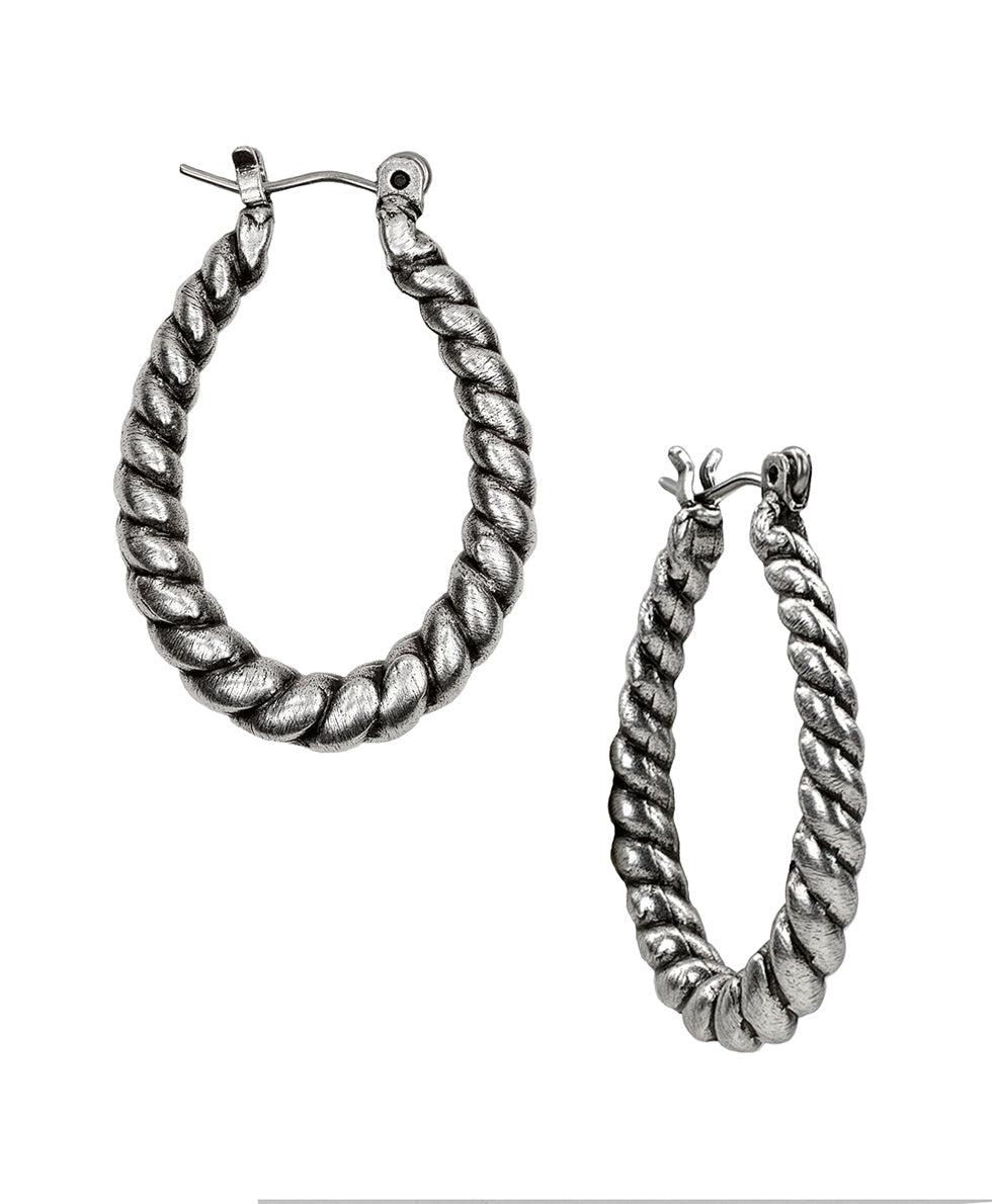 patricia nash Twisted Rope Hoop Earrings