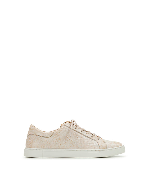 Patricia Nash Uma Sneaker Tooled — Chalk White