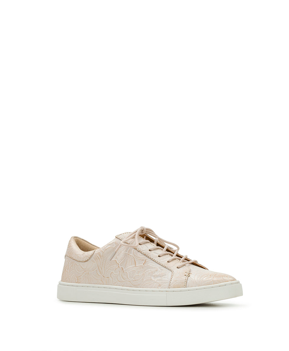 patricia nash Uma Sneaker Tooled — Chalk White