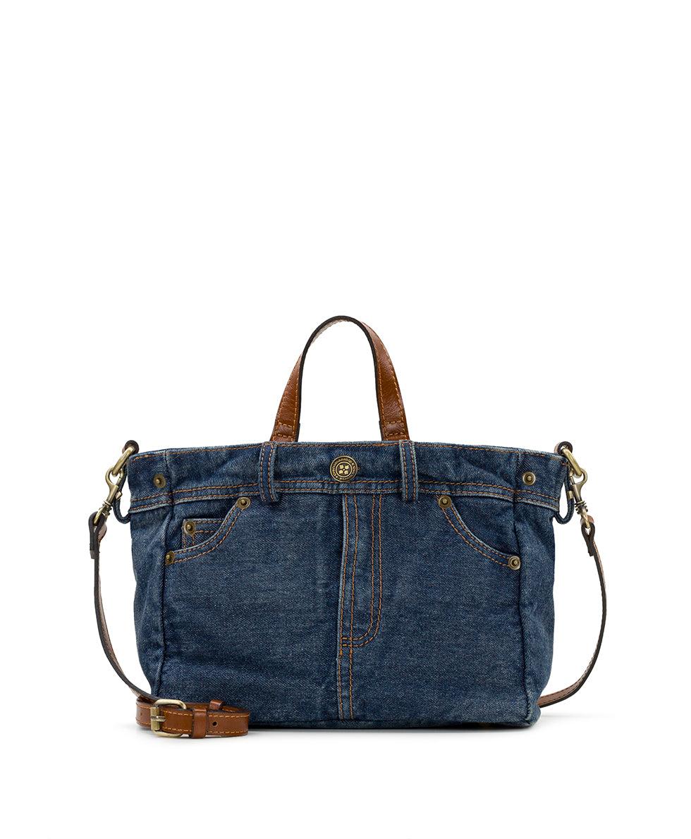 patricia nash Varedo Satchel Denim Stonewashed