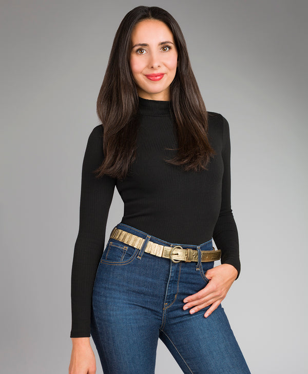 Patricia Nash Vasia Belt Stretch Antique Gold