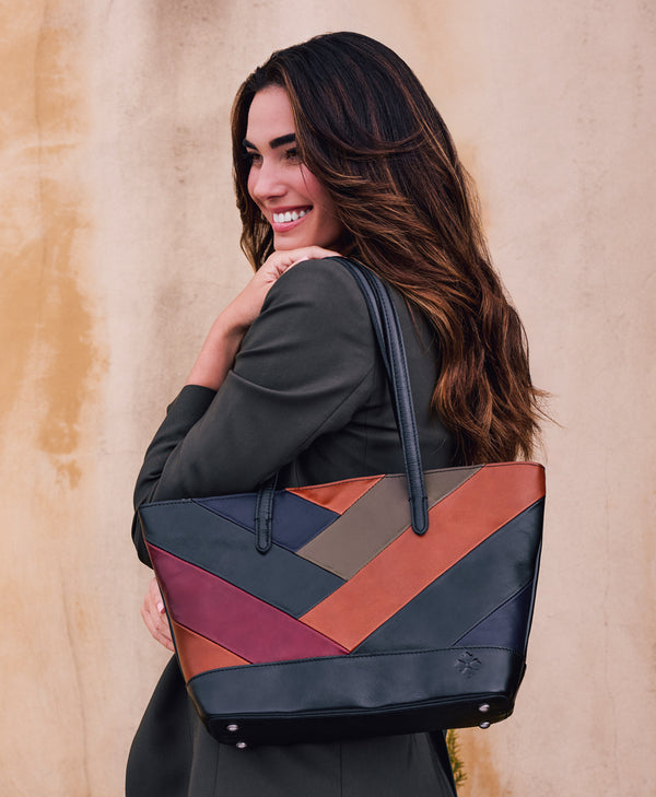 Patricia Nash Verzi Tote Retro Colorblock