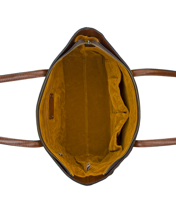 Patricia Nash Verzi Tote Suede Leather Weave