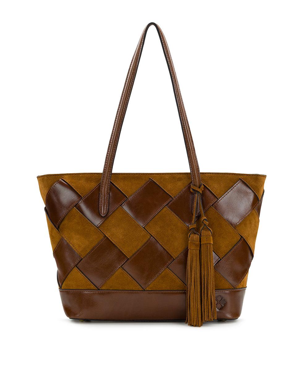 patricia nash Verzi Tote Suede Leather Weave