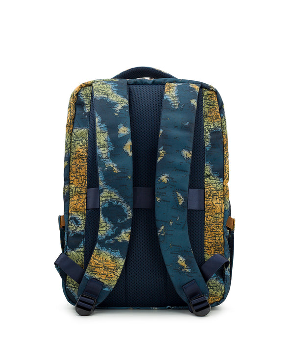 Patricia Nash Vico Backpack Woven Poly ‑ Greek Map
