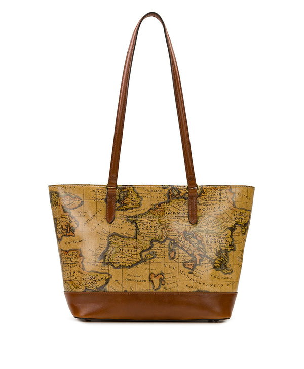 Patricia Nash Violetti Tote European Map