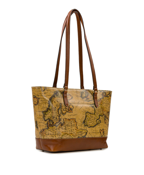 Patricia Nash Violetti Tote European Map