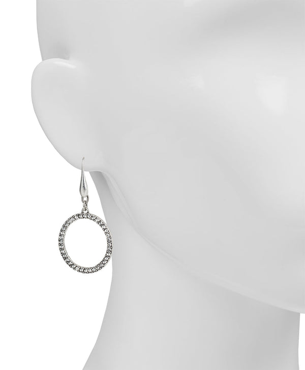 Patricia Nash Pave Circle Drop Earrings Not So Basics