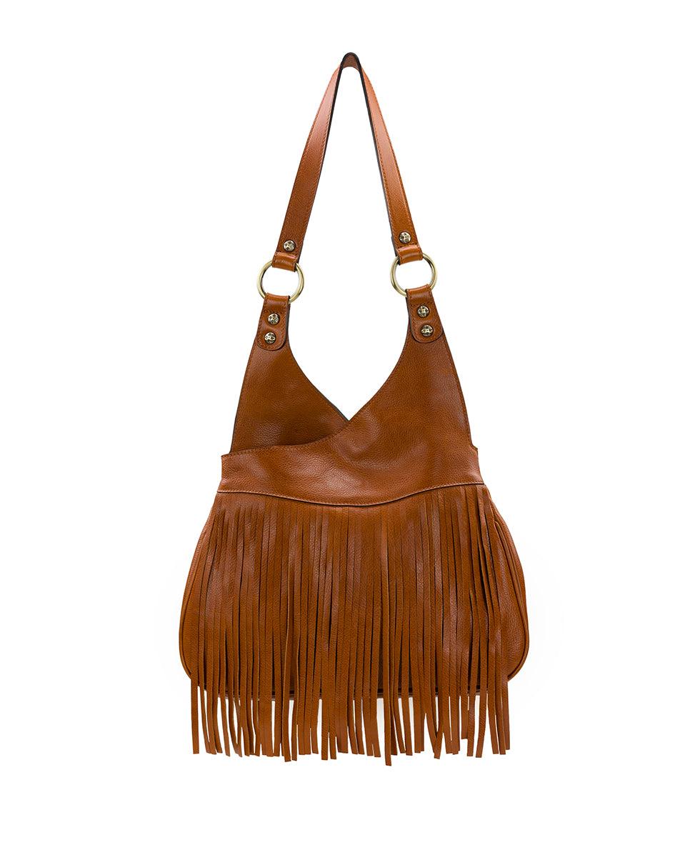 patricia nash Pienza Shoulder Bag Rugged Natural Grain Leather