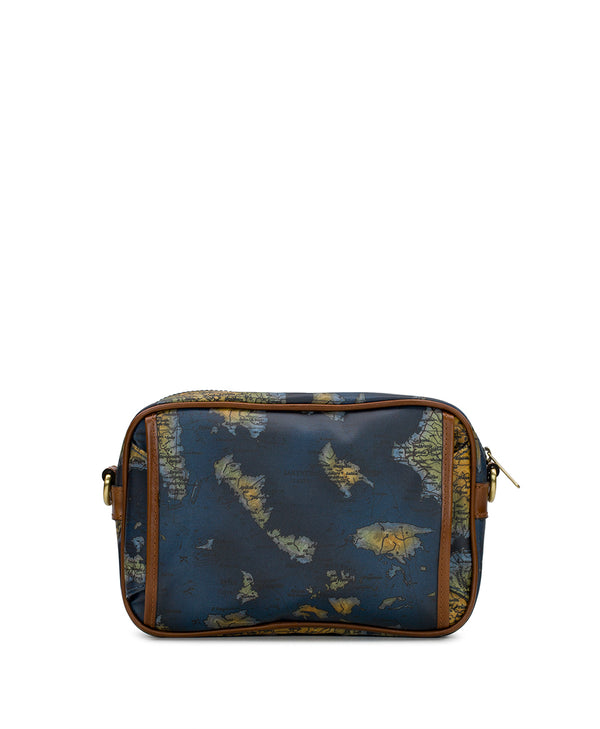 Patricia Nash Praiano Belt Bag Patina Coated Linen Canvas – Greek Map