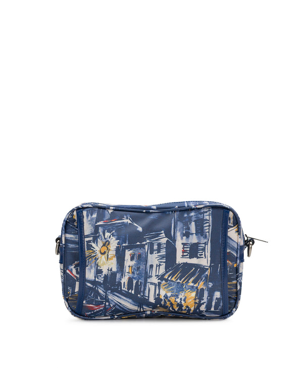 Patricia Nash Praiano Belt Bag Patina Coated Linen Canvas — Harbor Nights