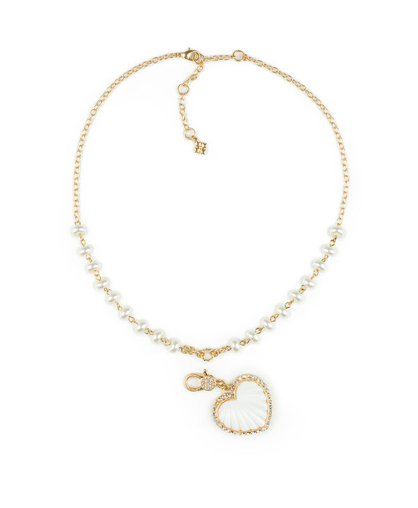 Patricia Nash Removable Heart Necklace Lovely Stone