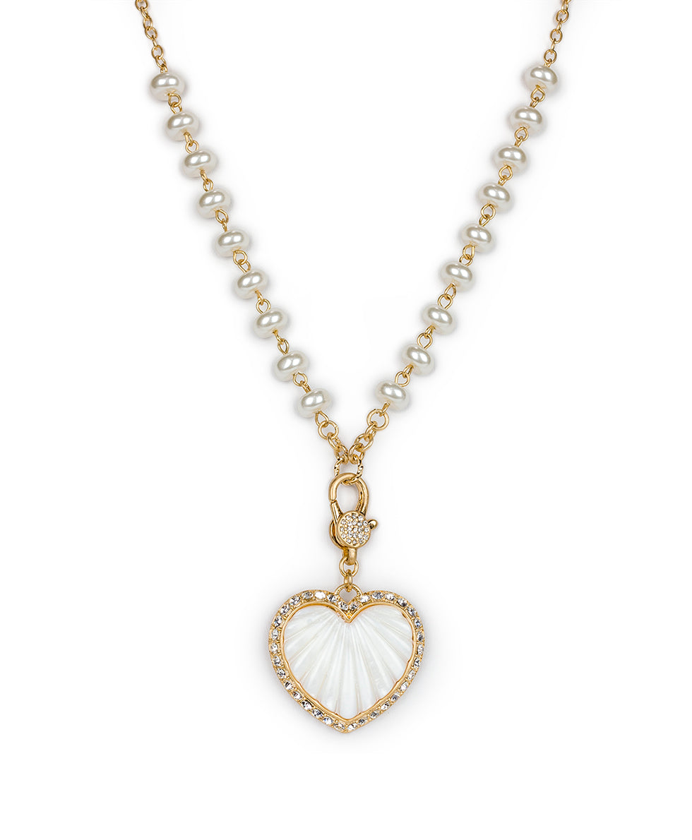 patricia nash Removable Heart Necklace Lovely Stone