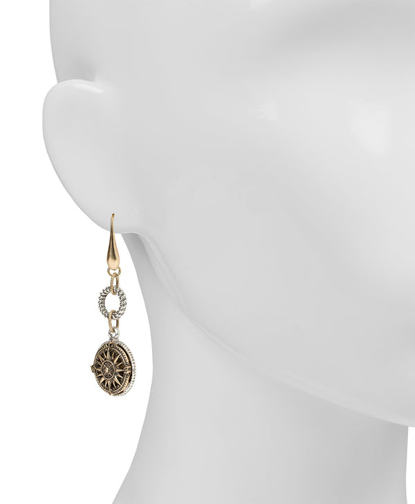 Patricia Nash Rope Ring Compass Earrings World Traveler