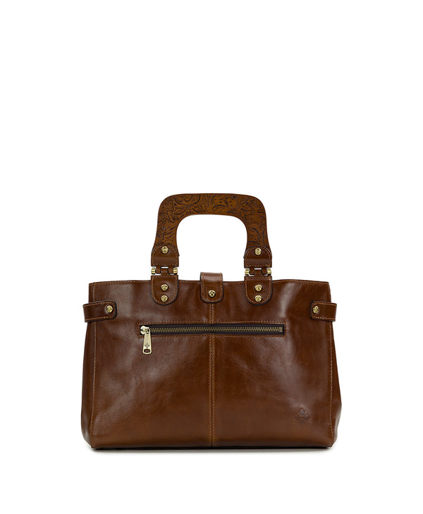 Patricia Nash Sancia Woven Satchel Vintage Distressed Woven