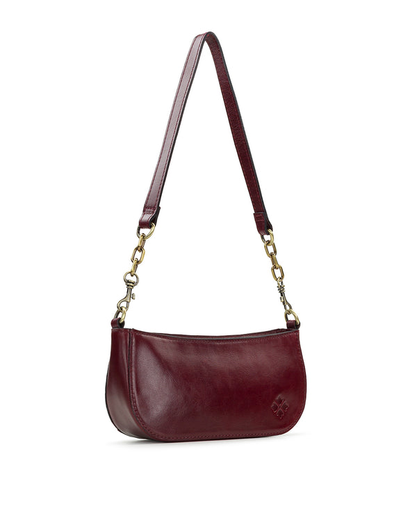 Patricia Nash Sassi Baguette Crossbody Vintage Distressed Leather