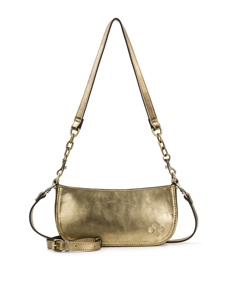patricia nash Sassi Baguette Crossbody Vintage Distressed Metallic