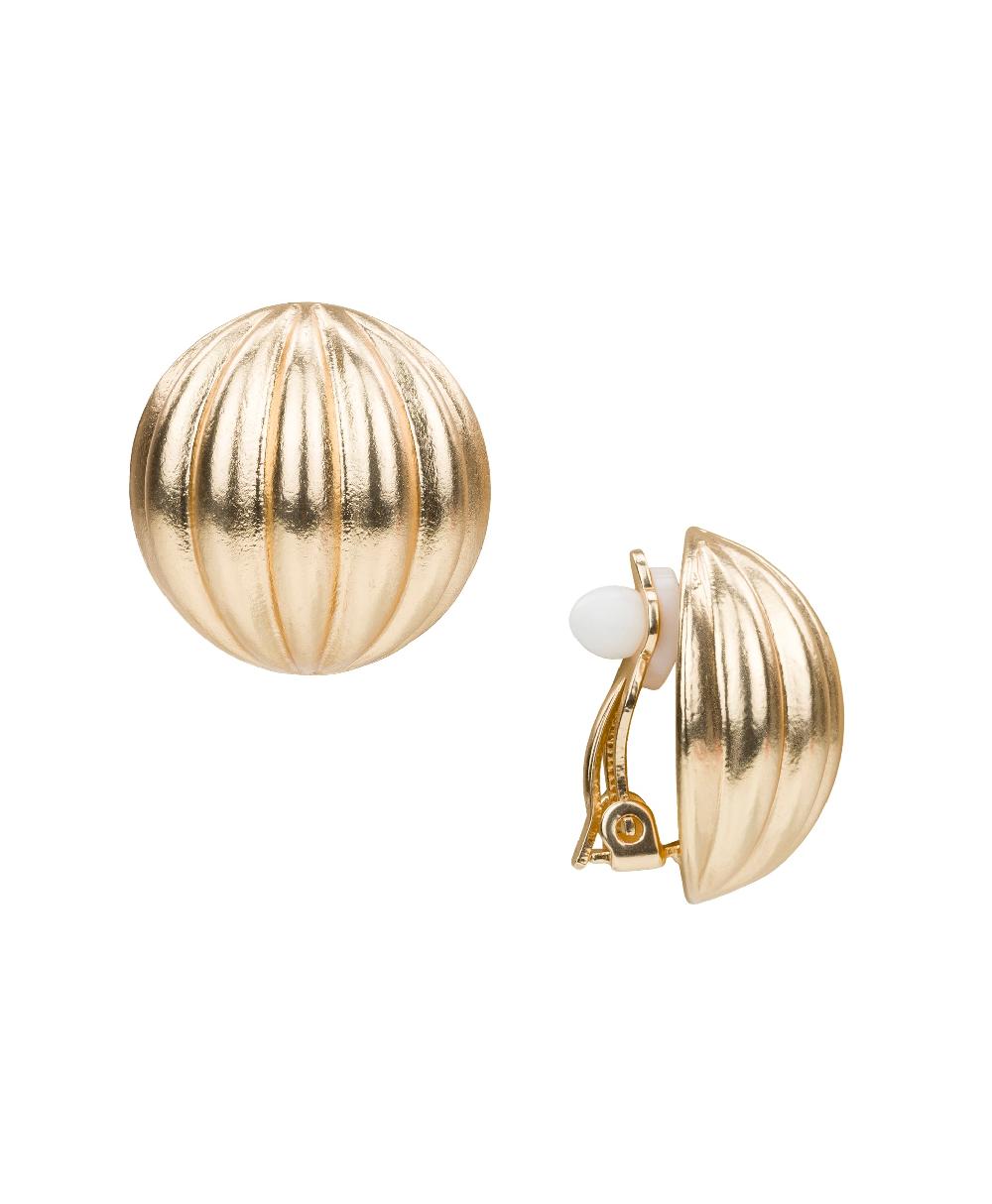 patricia nash Scalloped Button Clip Earrings Scalloped Bead Collection