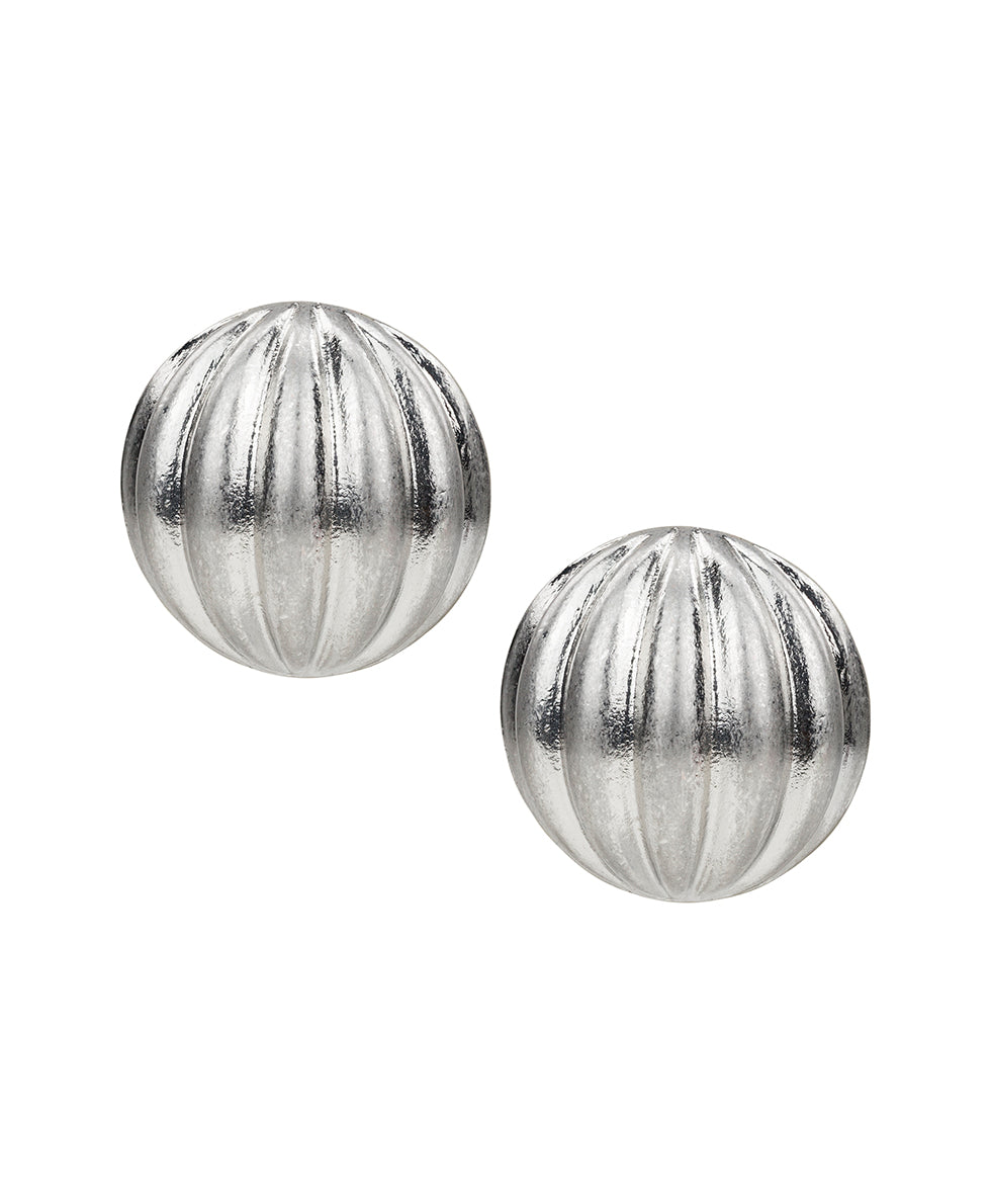 patricia nash Scalloped Button Post Earrings Scalloped Bead Collection