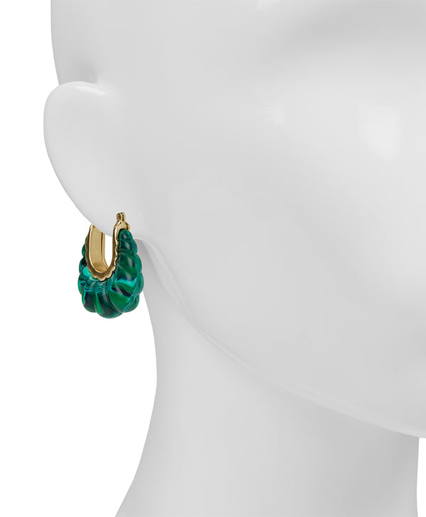 Patricia Nash Scalloped Hoop Earrings Scalloped Bead Collection