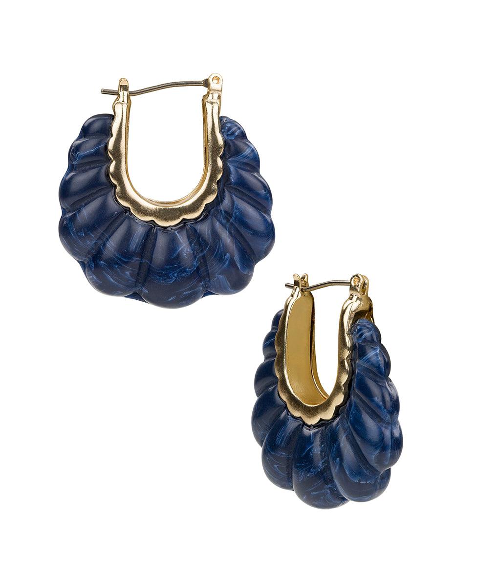patricia nash Scalloped Hoop Earrings Scalloped Bead Collection