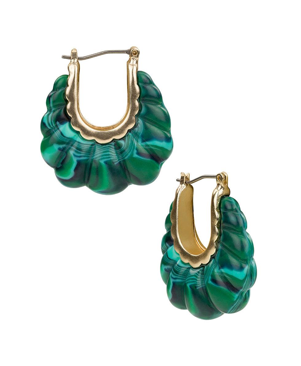 patricia nash Scalloped Hoop Earrings Scalloped Bead Collection
