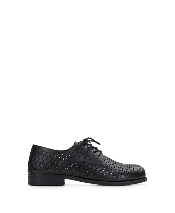 Patricia Nash Silvio Oxford Shoes Perforated Leather ‑ Black