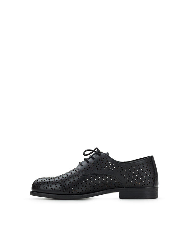 Patricia Nash Silvio Oxford Shoes Perforated Leather ‑ Black