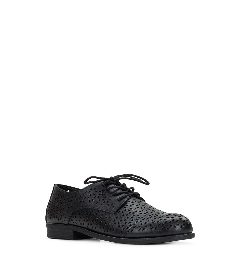 patricia nash Silvio Oxford Shoes Perforated Leather ‑ Black
