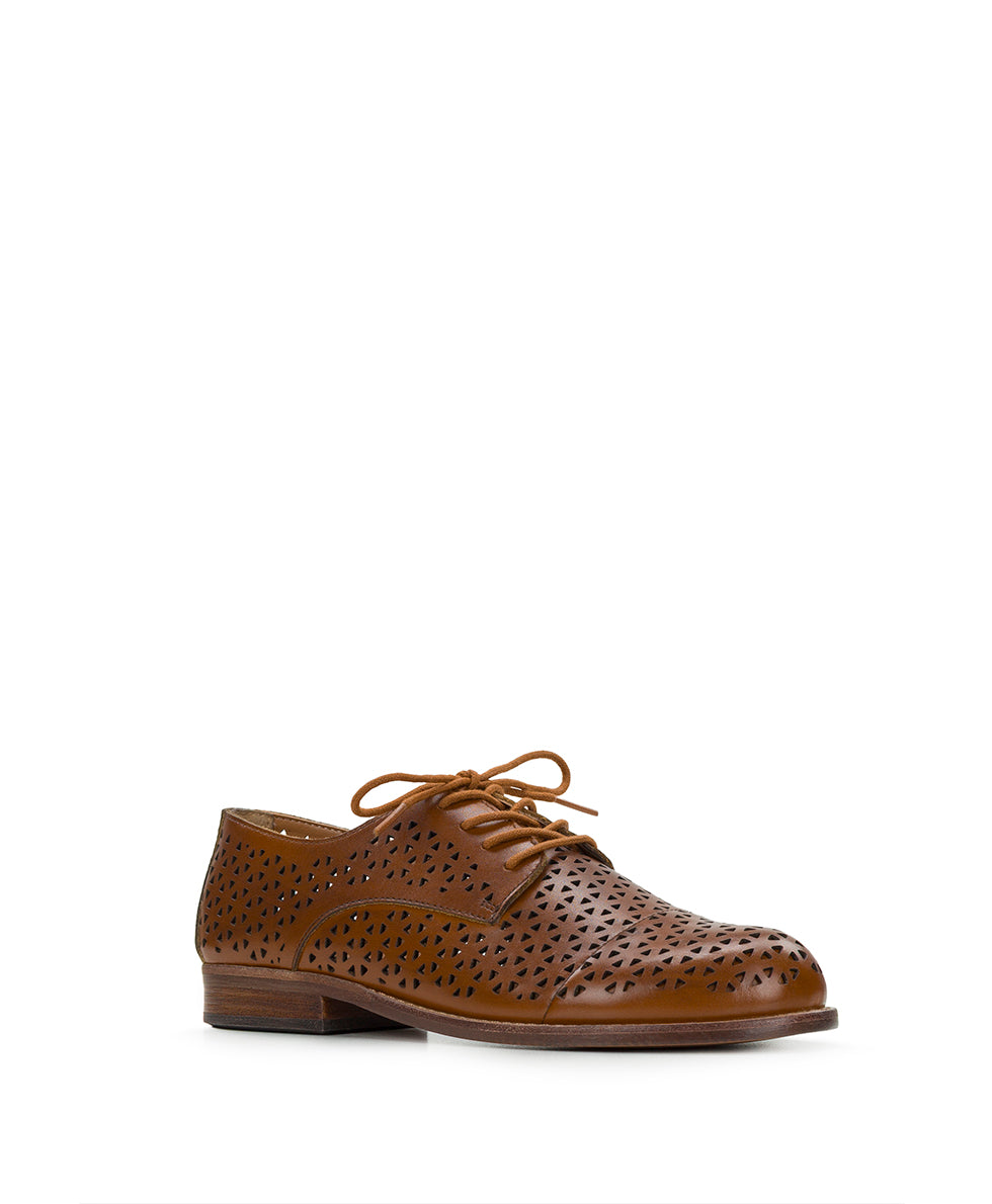patricia nash Silvio Oxford Shoes Perforated Leather ‑ Tan