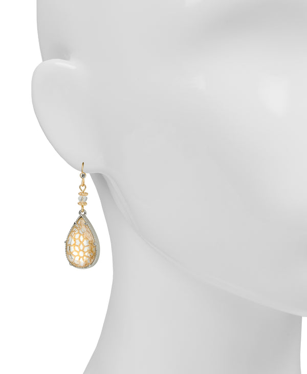 Patricia Nash Small Tear Drop Earrings Filigree Collection