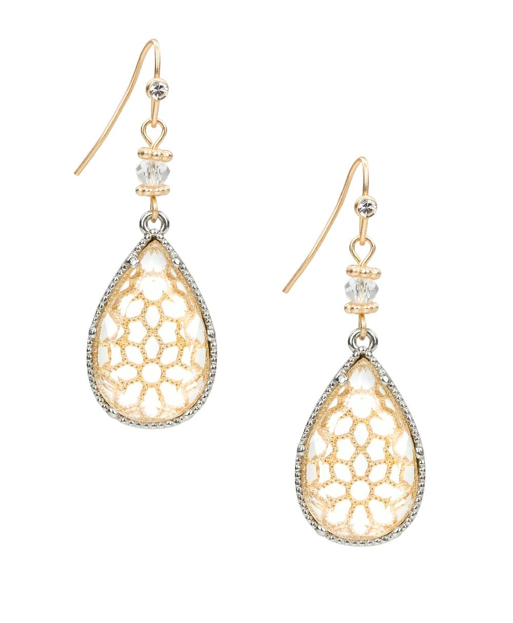 patricia nash Small Tear Drop Earrings Filigree Collection