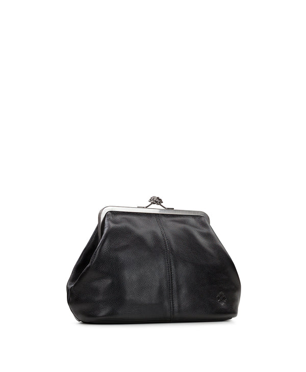 Patricia Nash Sofia Frame Crossbody Rugged Natural Grain Leather