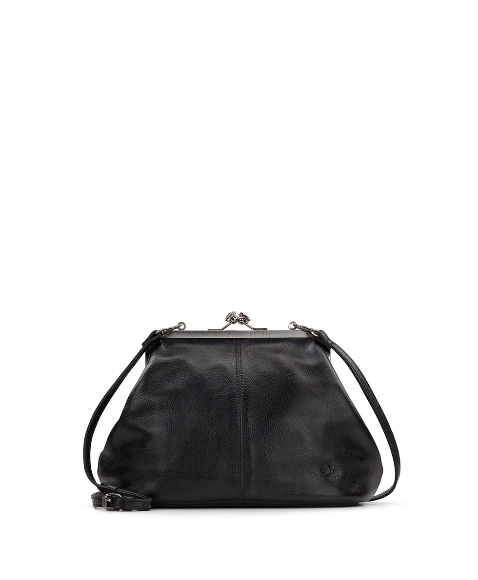 patricia nash Sofia Frame Crossbody Rugged Natural Grain Leather