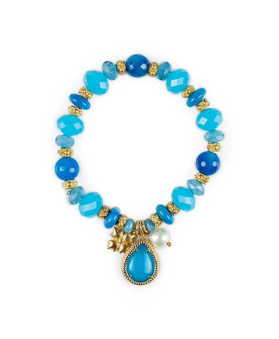 patricia nash Stretch with Tear Drop Bracelet Eclectic Bead