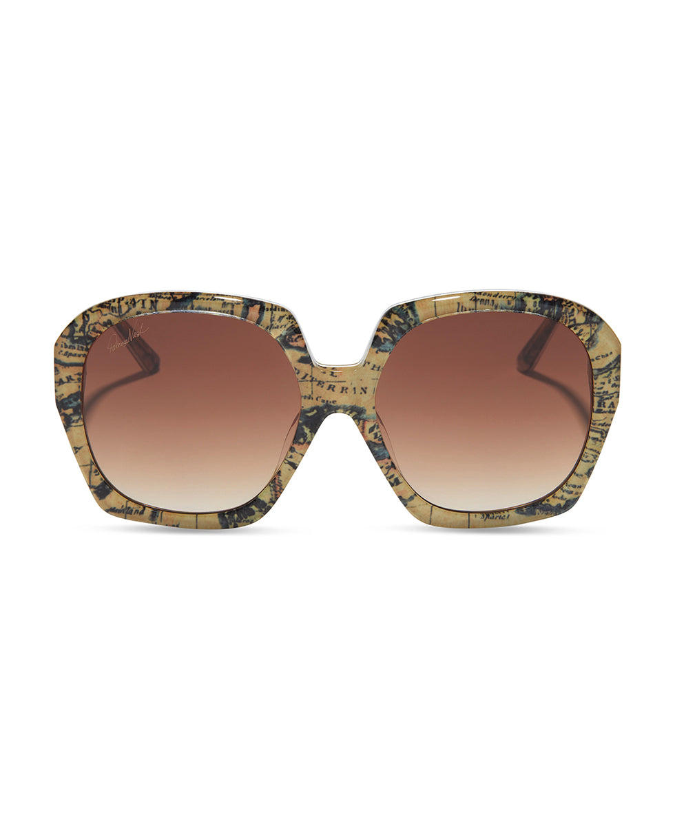 patricia nash Suzanne Sunglasses European Map Print