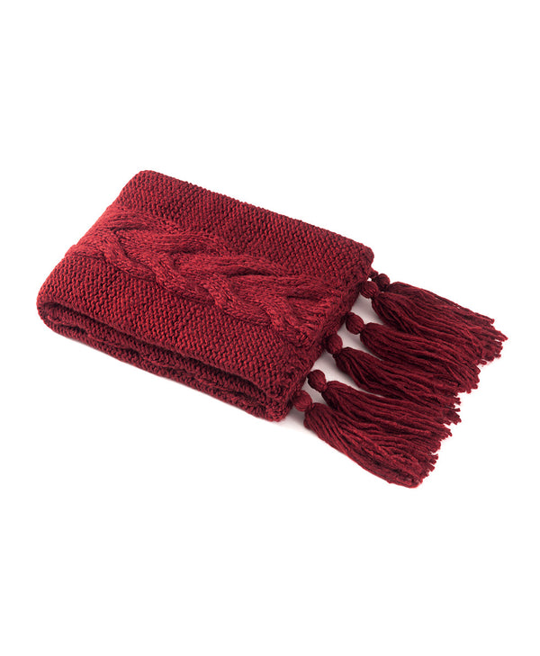 Patricia Nash Tasseled Throw Signature Knit Collection