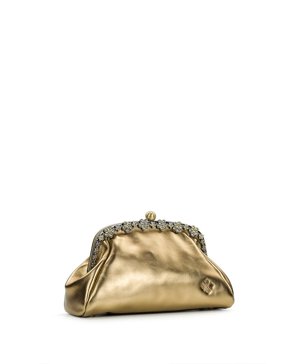 Patricia Nash Teora Frame Vintage Distressed Metallic