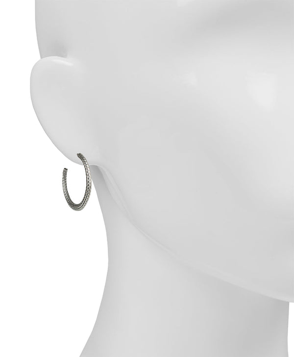 Patricia Nash Textured Knife Edge Hoop Earrings Not So Basics