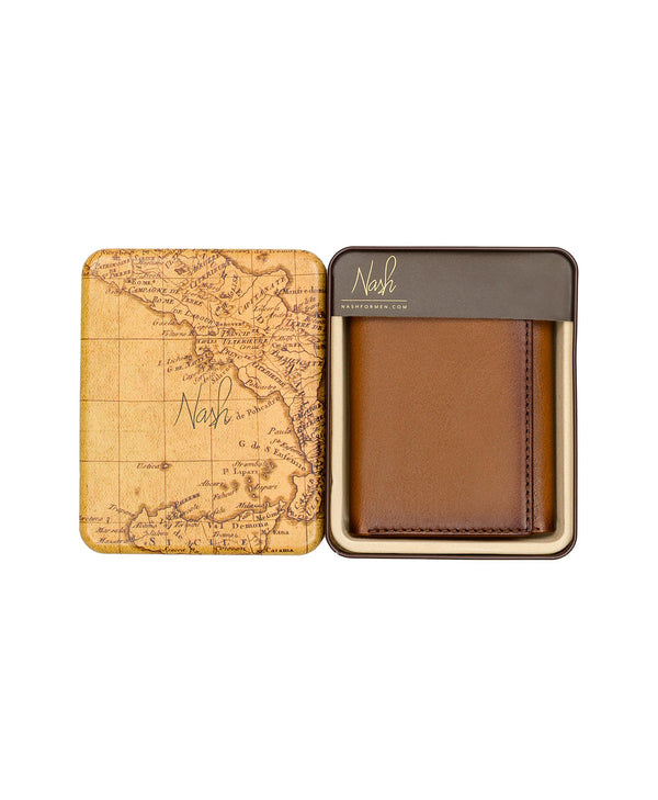 Patricia Nash Trifold ID Wallet Hand Stained Heritage