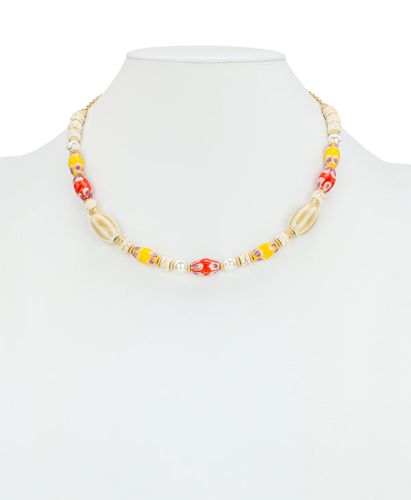 Patricia Nash Two Strand Modular Necklace Ceramic Bead