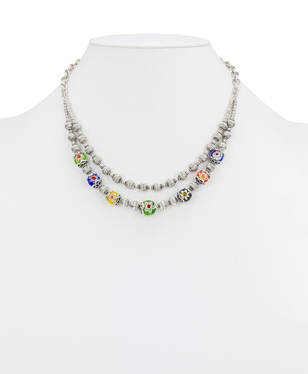 Patricia Nash Two Strand Necklace World Bead Collection